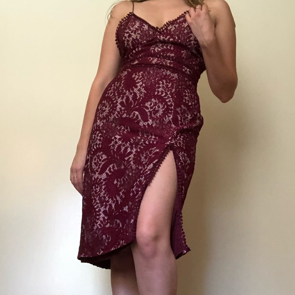 Urban Outfitters StyleStalker Davis Lace Midi Dress